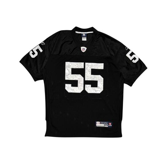 ★ Reebok x NFL Las Vegas Raiders Rolando Mcclain  Black & White Jersey ★ - Picture 1 of 7